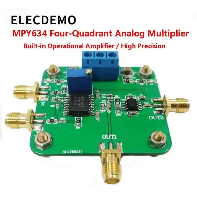 Four Quadrant Analog Multiplier Module, High Precision Low Noise, Freq Mixing/Multiplication, Mod/Demod, DIY PCB Board,MPY634