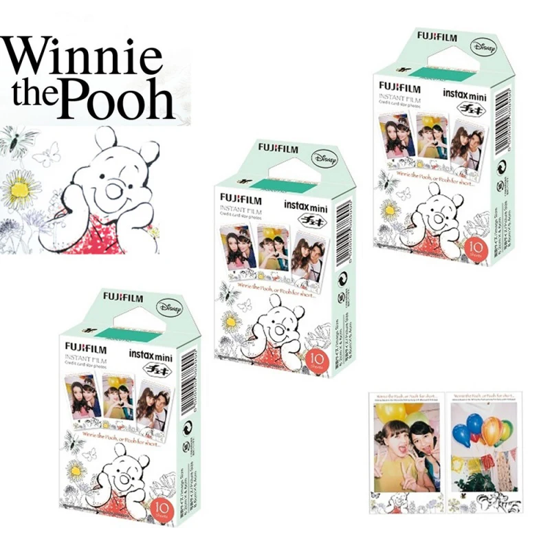 

Fujifilm Instax Mini Film 10-30 листов новая Винни пленка фотобумага для Fujifilm Instant Camera Mini 12 9 11 8 Link EVO SP-2