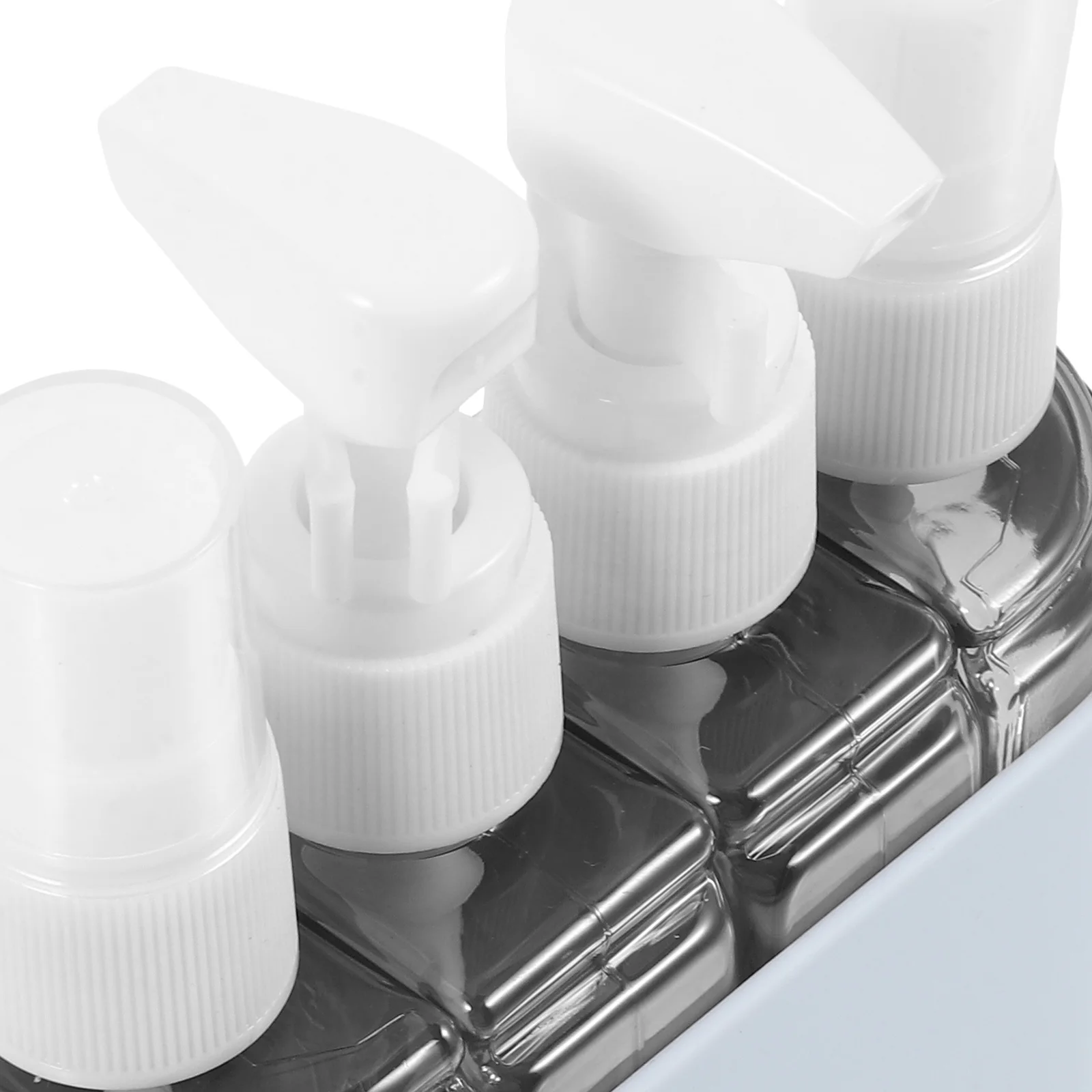 

Travel Bottles Lotion Reusable Container Squeeze Refillable Size Dispenser Pump