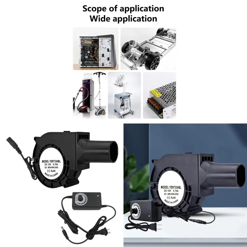 

Высокоскоростной вентилятор 12V 9733 идеально подходит для барбекю и электронного охлаждения
