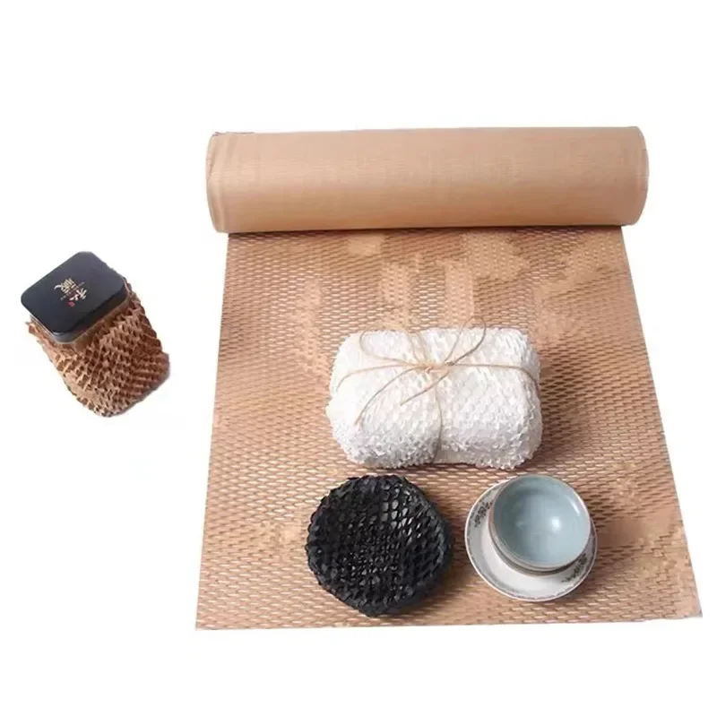 Honeycomb Packing Paper Sheets for Moving Sustainable Alternative to Bubble Cushioning Wrap for Shipping Box Protective Roll