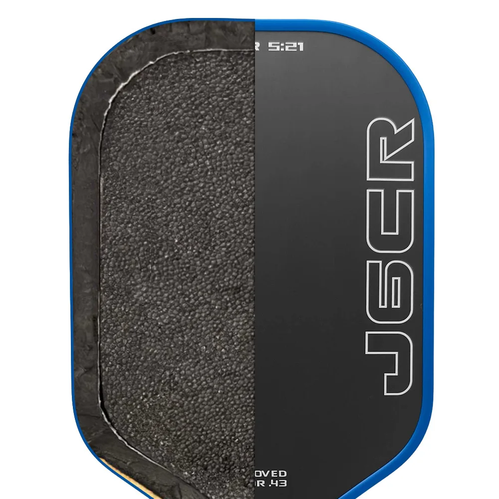 WNONSO J6CR Gen 5 Schaumkern-CFC-Kohlefaser-Pickleball-Schläger mit hoher Sprungkraft und reaktionsschneller Oberfläche für schnelle Volleys – Detail 3