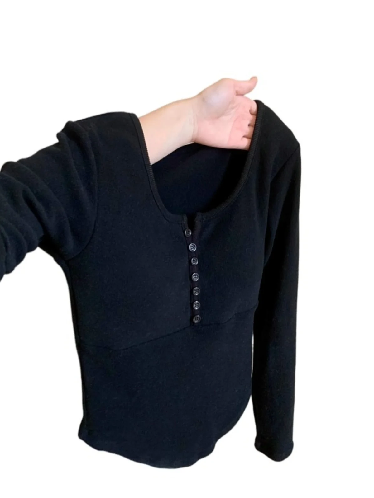 Bla المرأة طويلة Sve قاعدة irt الخريف الشتاء جديد Sle ملابس داخلية مع وسادة الصدر سليم صالح تصميم الكورية Sle تي شيرت