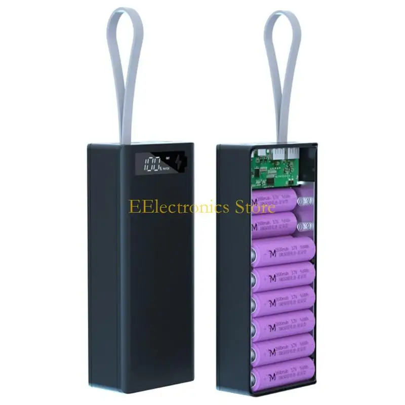 B03C Detachable C16 LCD Display DIY 16x18650 Battery for Case Power Bank for Shell External Box Without Battery Powerbank Pro
