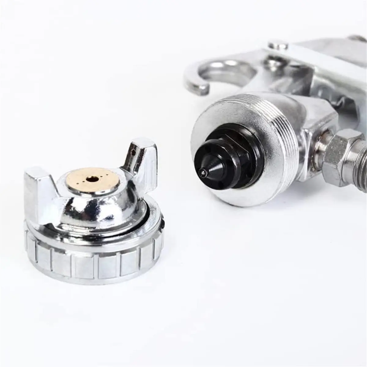 

F-75S HVLP Сифонный распылитель воздушной краски с нижней подачей и регулятором емкостью чашки объемом 600 куб.см, 44-73 фунтов на квадратный дюйм