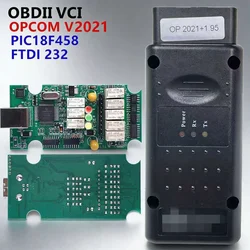 OPCOM 2021 With USB Dongle PIC18F458 FTDI FT232RQ OP COM Professional OBD2 Diagnostic Scanner Car Accessaries Support Car 2021
