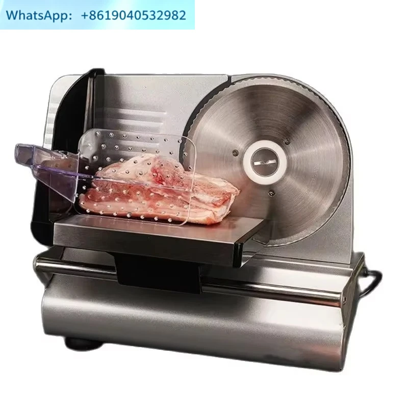 220V Electric Meat Slicer Mutton Roll Beef Cutter Lamb Rolls Vegetable Cutting Machine Bread Slices Stainless Steel Mincer