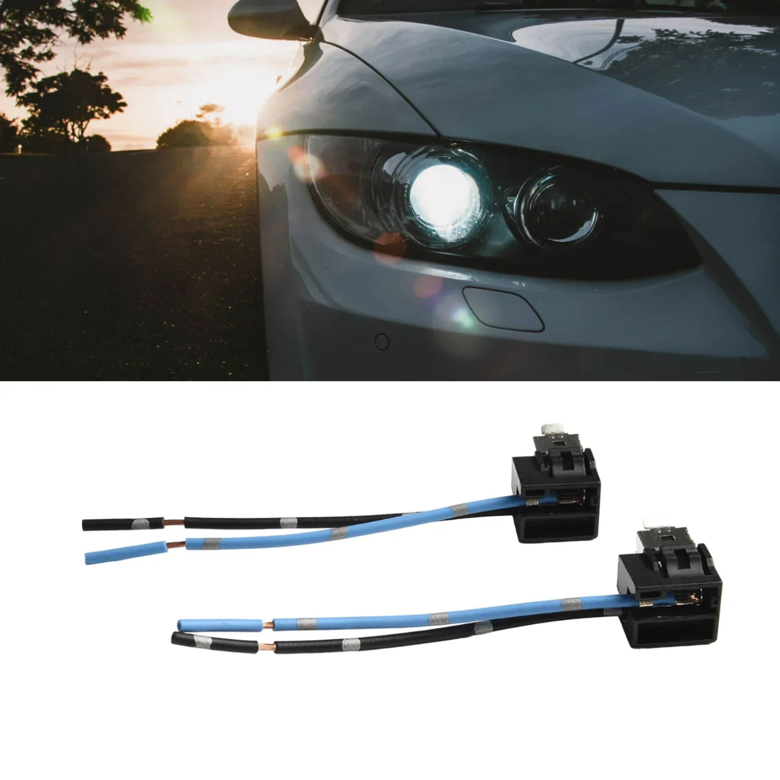 

Headlight Socket Harness Adapter Car Headlight Stable Performance And High Reliability Sturdy With Heat Resistance