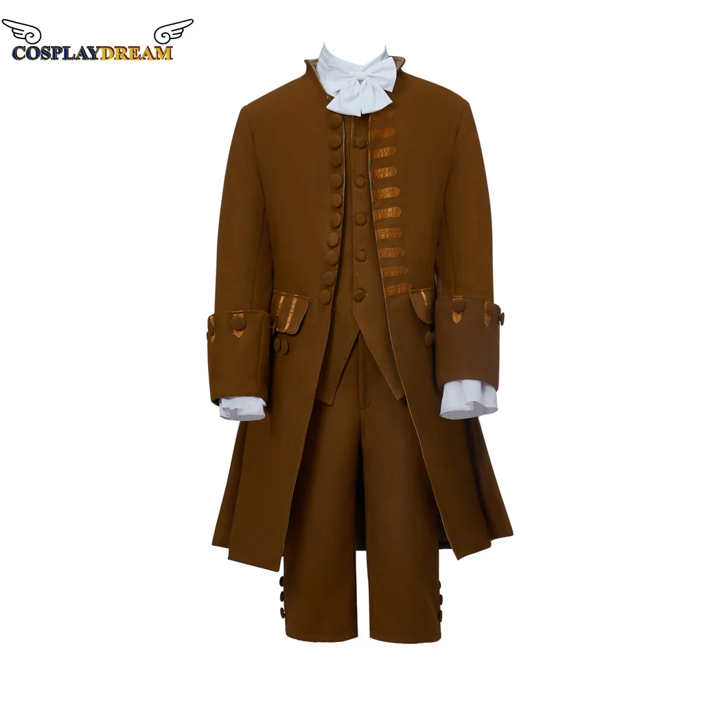 

Medieval Men's Uniform Set Victorian Men's Tuxedo Gentleman Suit Full Colonial Uniform Hamilton Coat George Washington Uniform