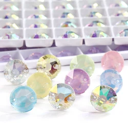 Glass Beads Sew on Crystal Rhinestone Wedding Dresses for Woman Round Flatback Stone Sewing Accessories Decorative Strass DIY