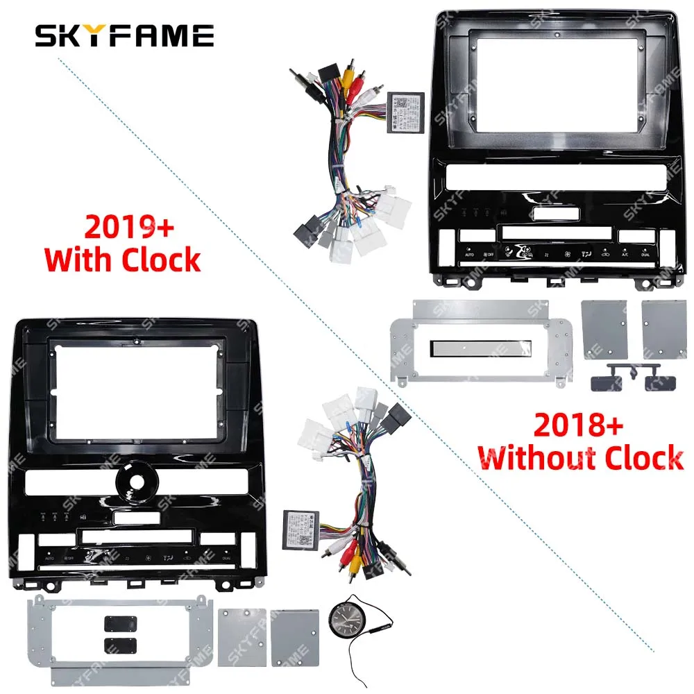 SKYFAME Car Frame Fascia Adapter Android Radio Dash Fitting Panel Kit For Toyota Avalon