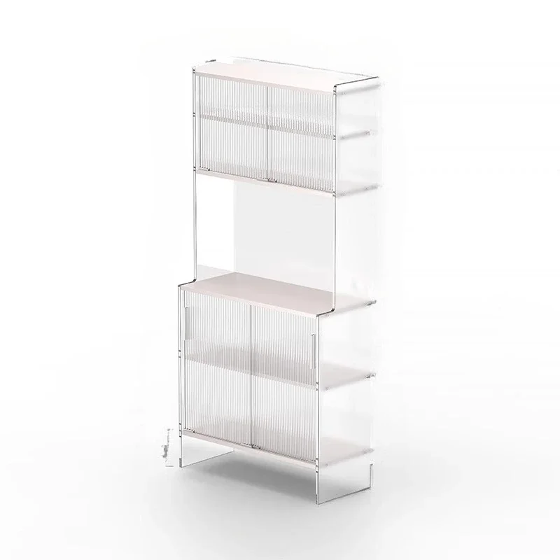 

Acrylic side cabinet, modern sim ple li ing room wine c bi et, tea ca binet, kitc hen cabine