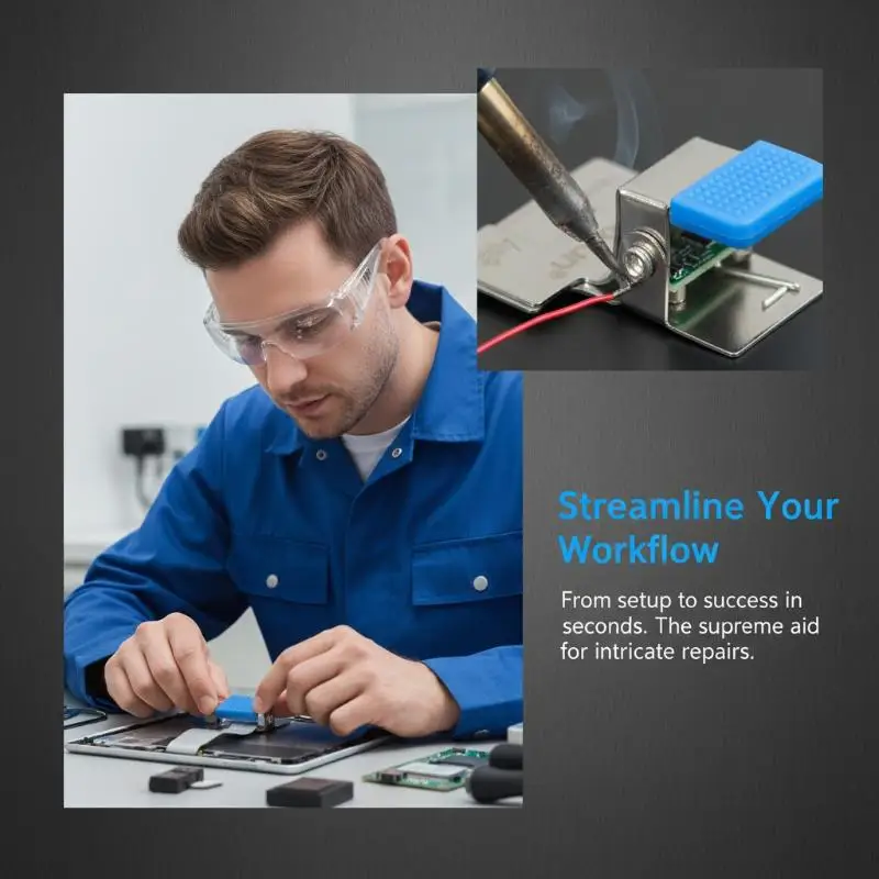 YX-A40 Repair Flex Clip Holder for Mobile Phone, PCB Board Fixing Tool Phone Tablet Disassembly, Soldering Station Accessory