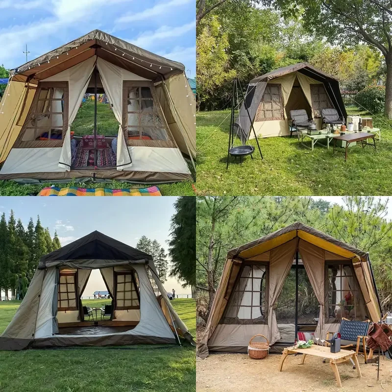 Tent Camping Double Prevent Rainstorm Sun protection Outdoor Tents