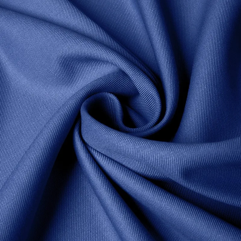 Effen kleur dubbellaags verdikte keperstof voor werkuniformen voor heren- en damespakken