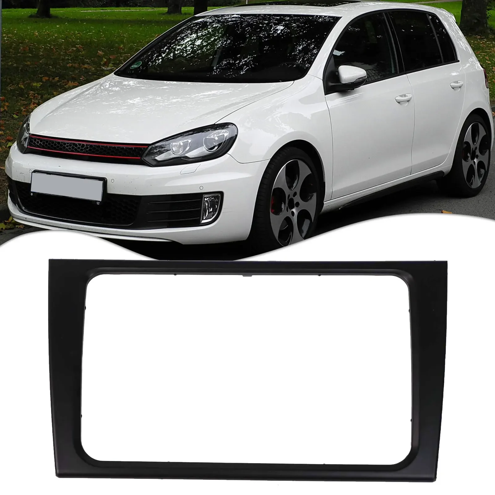 ABS Trim Car CD Box Trim Car Interior Accessory Vehicle Audio System Upgrade Quick Installation Process For MK6