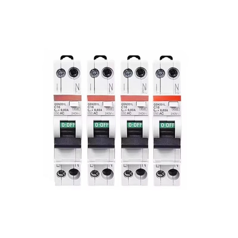 سلسلة صغيرة GSN201 C20 AC30 20A 2CSR255052R1204 جهاز تيار متبقي قطاع دارة الحماية الصناعية نوع RCBO #3