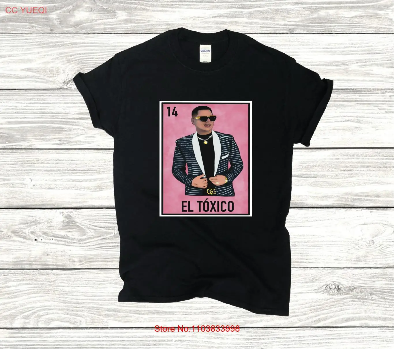 El Toxico Grupo Firme Funny Mexican Loteria T-shirt, Perfect Gift P