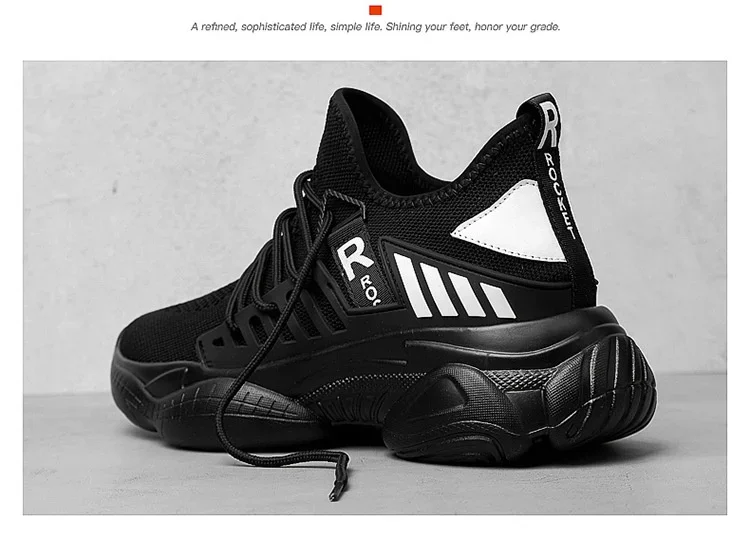 Herren-Schuhe mit verstecktem Absatz, atmungsaktive Sneaker, versteckte Absätze, erhältlich in den Höhen 8 cm und 6 cm, optional erhöhte Absatzhöhe, sportliche Schuhe für Männer, die größer wirken lassen. – Detail 29