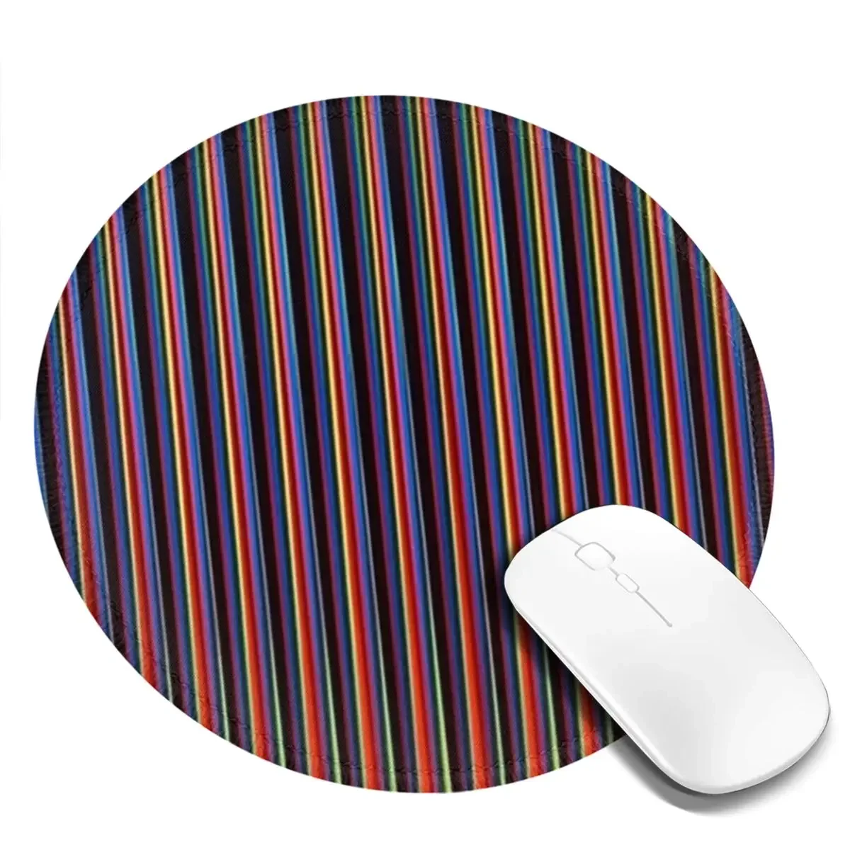 Carlos Cruz Diez Round Mouse Pad Computer Keyboard Mouse Mat Gamer PC Desk Mat Office Table Mats