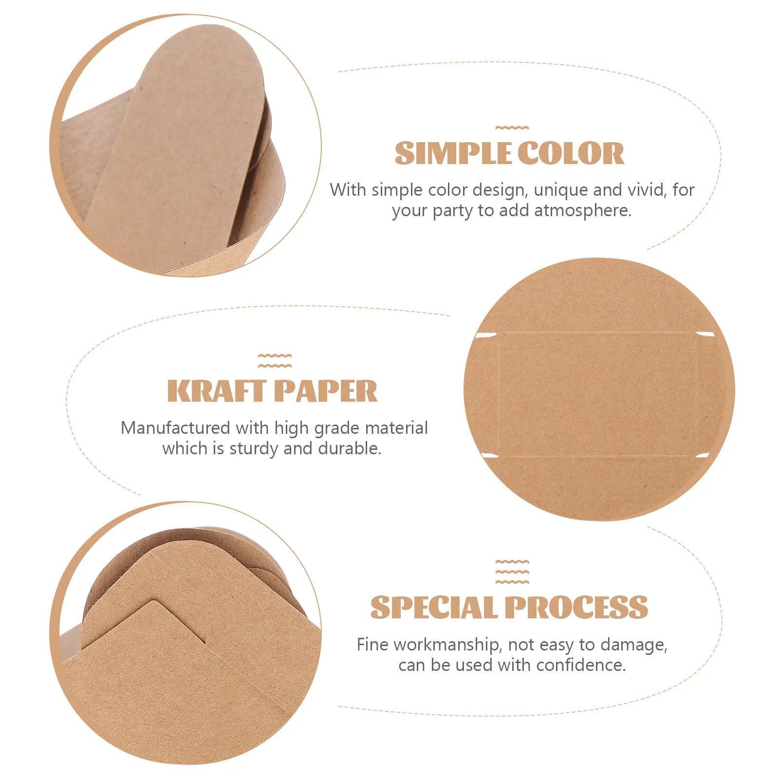 

100Pcs Paper Snack Container Fry Food Box Greaseproof Packaging for Popcorn Fries Nuts Outdoor Party Indoor Use Takeaway Food