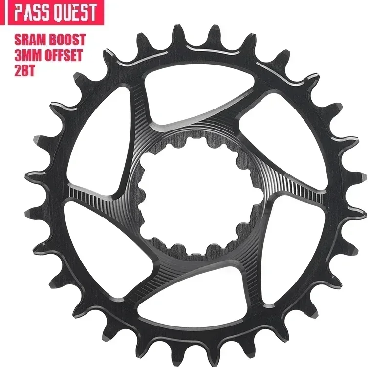 

PASS QUEST для SRAM xx1 Eagle шатуны для горного велосипеда, узкая широкая звездочка, смещенная 3 мм, 28-38 т, дополнительный цвет звездочки