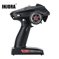 INJORA 2.4GHz Remote Control 6CH Digital Radio Transmitter with Gyro Receiver T6DC T6DCG for 1/8 1/10 RC Car Boat Tank Crawler