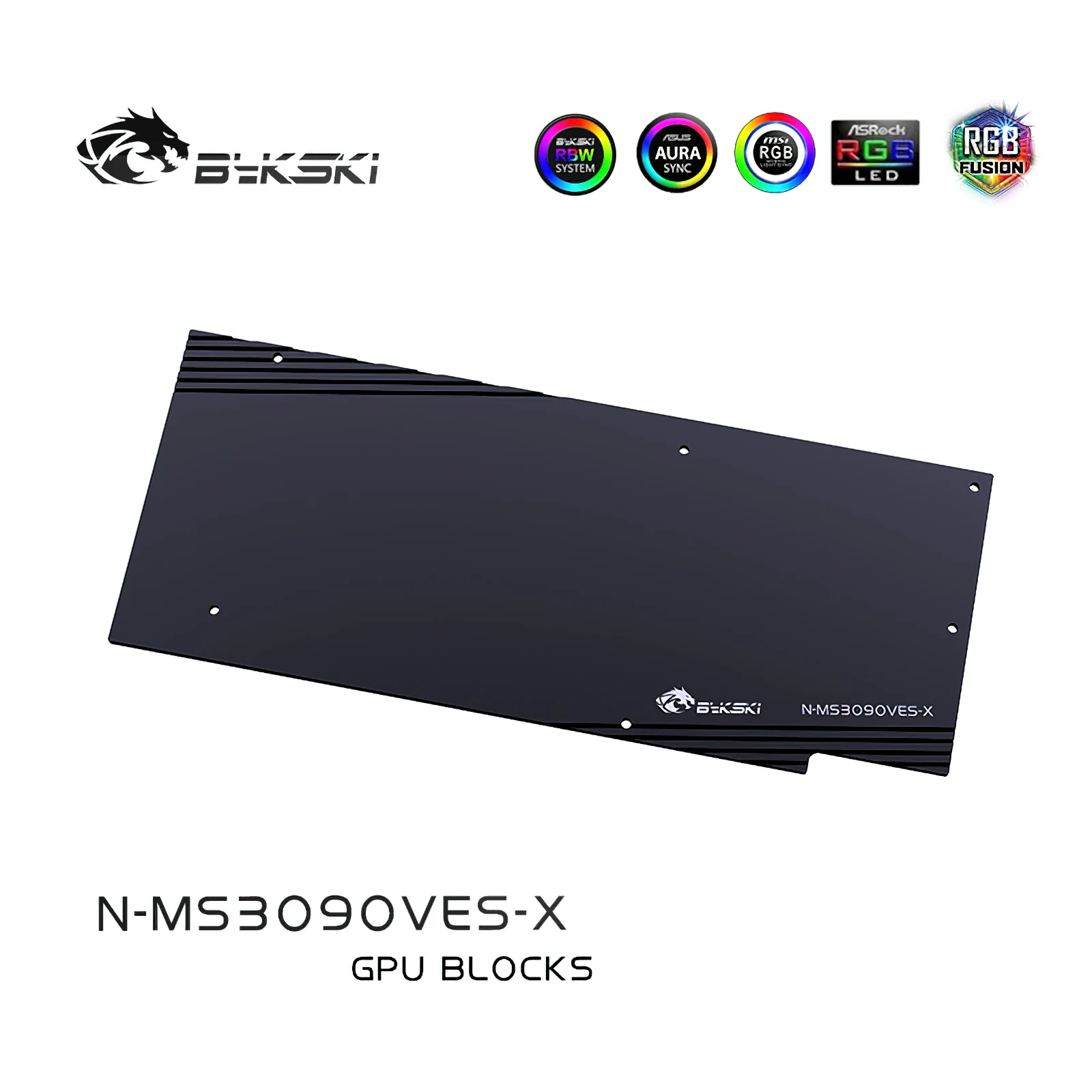 Imagem -04 - Bykski-placa de Vídeo para Refrigeração Completa com Placa de Vídeo Rgb Cobertura Completa para Msi Rtx3080 3090 3x