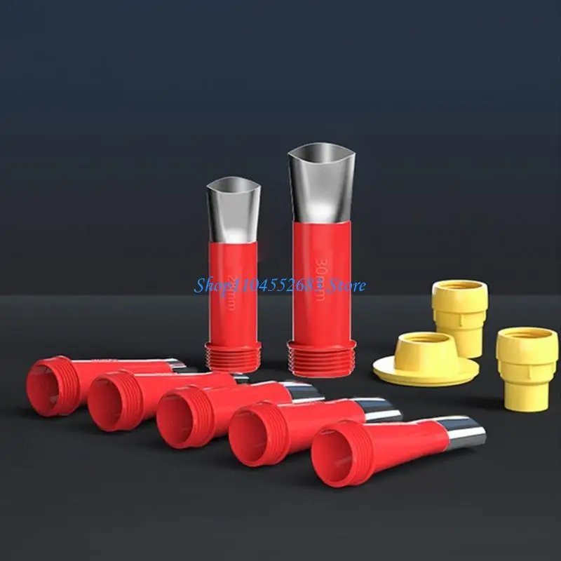 Y6GD MultiSize Caulking Nozzle Set Stainless Steel Construction With Plastic Base Durability Sealant Application Accessories