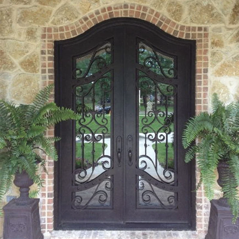 Porte de sécurité en fer forgé