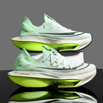 Marathon coussin d'air décontracté hommes sport chaussures de course respirant léger femmes confortable athlétique antidérapant baskets chaussures