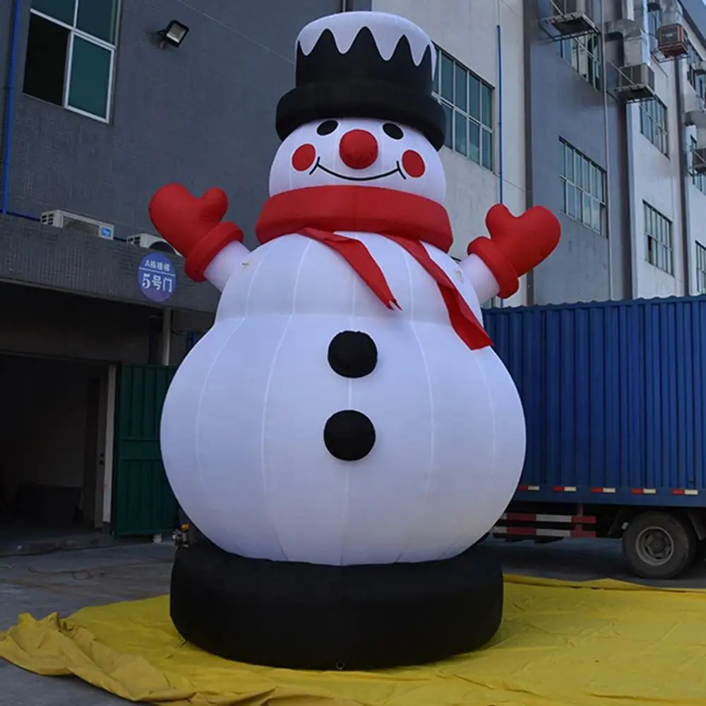 Alta qualidade 10/20ft alto feliz natal inflável boneco de neve ao ar livre papai noel decorações para casa quintal decoração do jardim