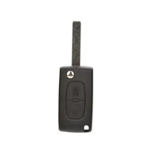 Folding Key Shell Plastic Remote Car Key Case Cover Key Shell  Replacement PEUGEOT 207 307 308 2 Buttons