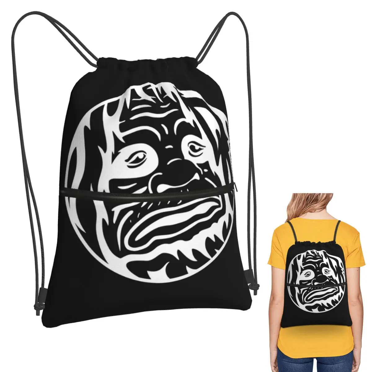 Cartoon The Big Lez Show Merch Logo Backpacks Casual Drawstring Bags Shoes Bag Book Bags for Man Woman School