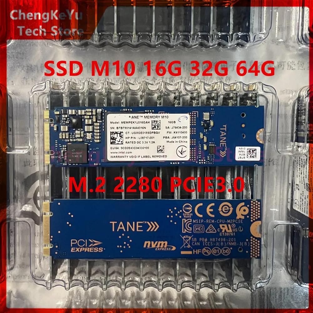 Original New SSD M10 2280 M.2 16GB 32G 64G SSD PCIE3.0X2 Internal solid state drive applied For Intel Optane Memory