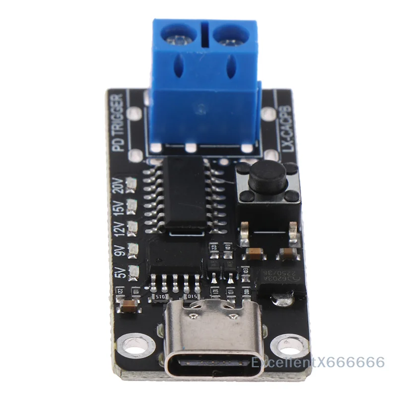 100W 5A High-Speed Type-C USB C Fast Charging Board QC PD Power Delivery Boost Module for Quick Charger Decoy Trigger