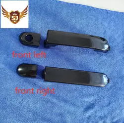 Exterior Door Handle for Nissan Tiida, Smooth Black, Front Left and Right, 2004, 2005, 2006, 2011