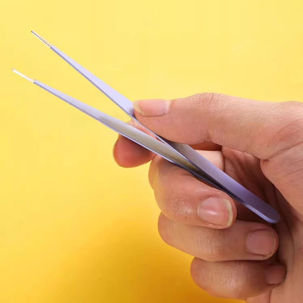 مجموعة ملاقط ملونة معكرون مكونة من قطعتين، أداة ملصق مستقيمة/منحنية يمكنك صنعها بنفسك للمجلة/سجل القصاصات - هدية قرطاسية العودة إلى المدرسة (وردي/Bl) #4