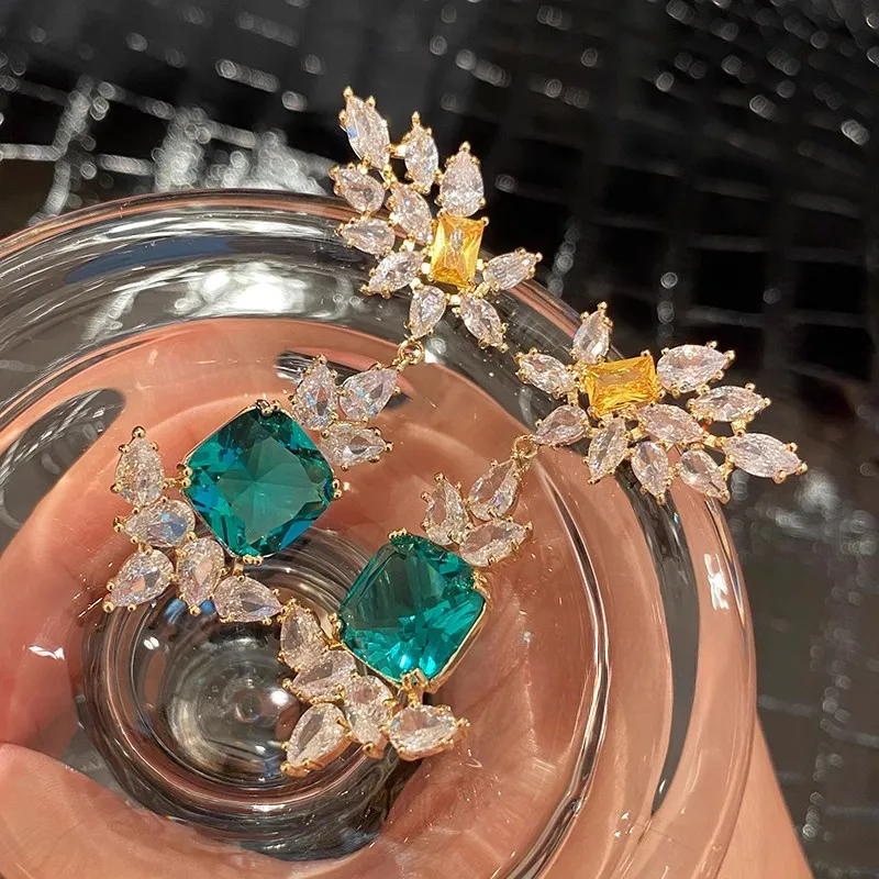 Colorful Zircon New Style Earrings