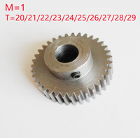 1 Piece 1M Step Spur Gear Wheel 1M20T 21T 22T 23T 24T 25T 26T 27T 28T 29T  Steel Motor Gear