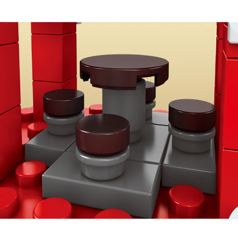 Architekturbausteine Hamburger Shop City Series Mädchen Geschenk Haus Modell Montage Puzzle Modell Jungen Geschenk Kinder Spielzeug