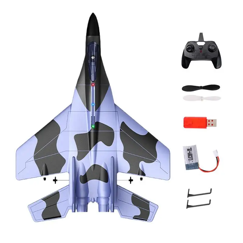 

RC Airplane 2.4 GHZ RC Plane Model Toy Light Up Remote Control Plane Airplane Glider Drone For Kids Adults Outdoor Play