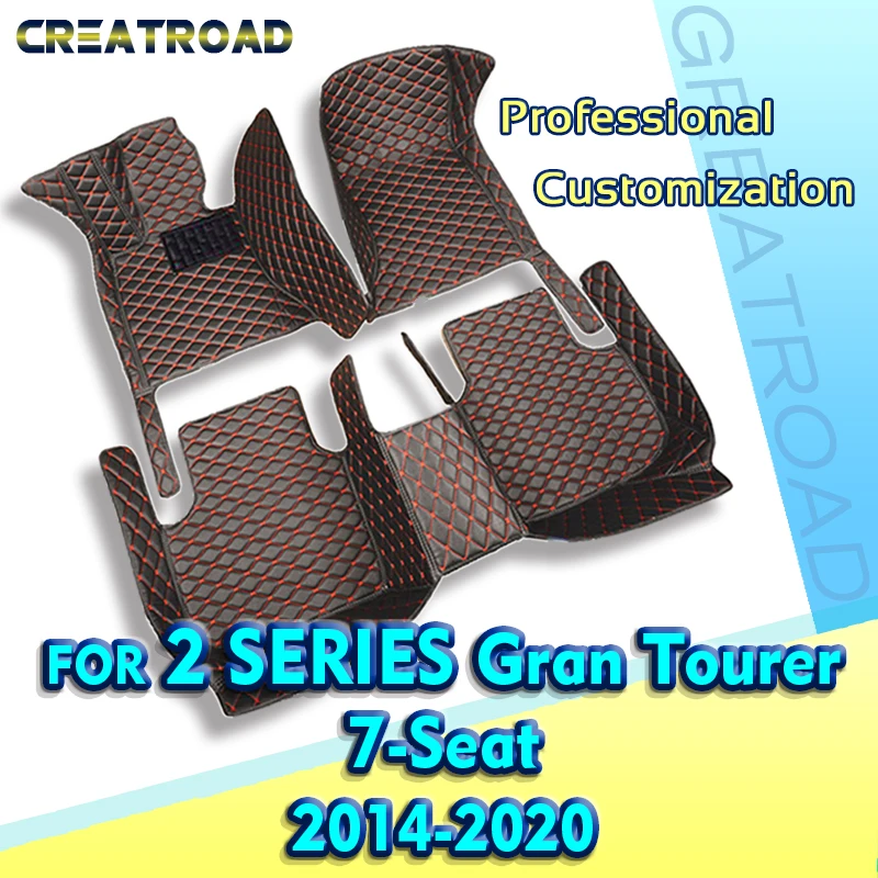 Car Floor Mats For BMW 2 Series Gran Tourer 7-Seats 216i 218i 220i 225i 225xe 216d 218d 220d 2014-2020 19 18 17 16 15 Interior