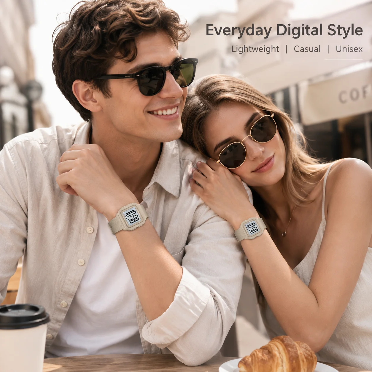 SKMEI 2691 Men's Sports Digital Watches 50M Waterproof Fashion Electronic Wristwatch Women Clock EL Light Week Date Display