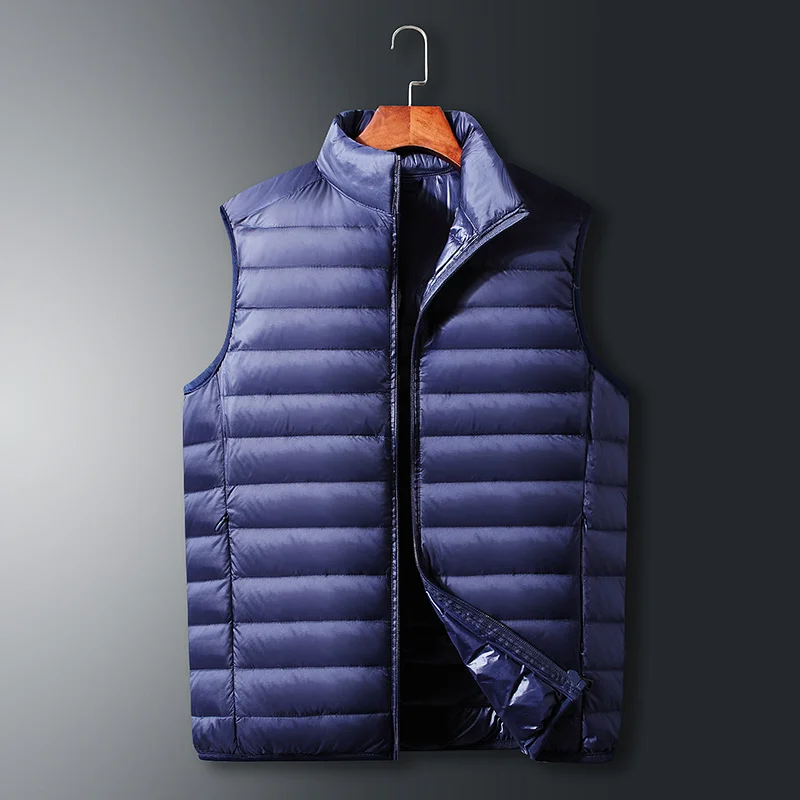 

New Men's High-quality Warm Sleeveless Down Vest for Home Use Comfortable Lightweight Breathable Winter Warm Jacket