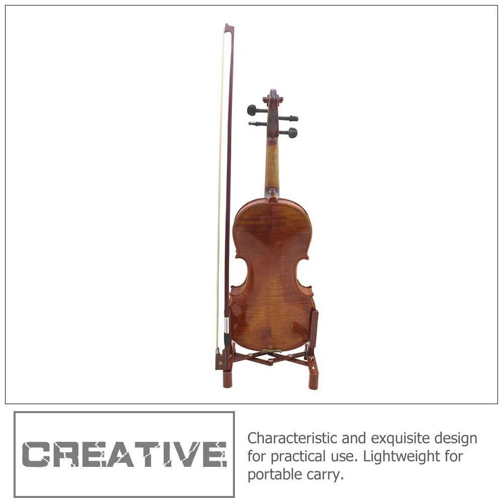 

Violin Stand Floor Support Rack Portable Fall to The Ground Foldable Bracket Folding Abs Supply