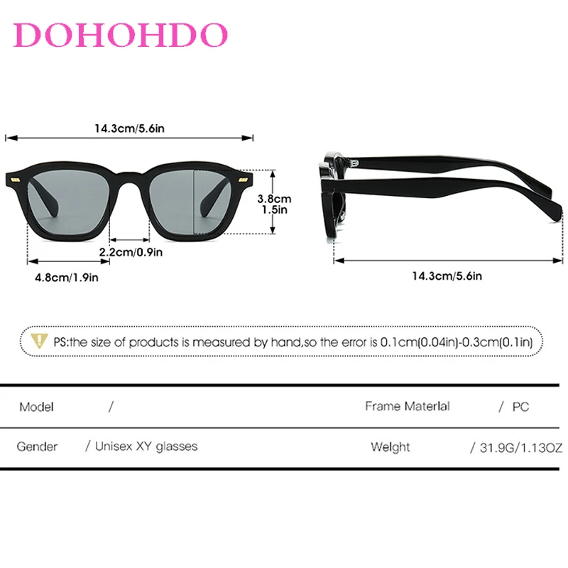 الكلاسيكية شعبية الأرز مسمار إطار مربع النظارات الشمسية النساء الرجال الفاخرة العلامة التجارية تصميم نظارات شمسية الصيف السفر محرك نظارات UV400