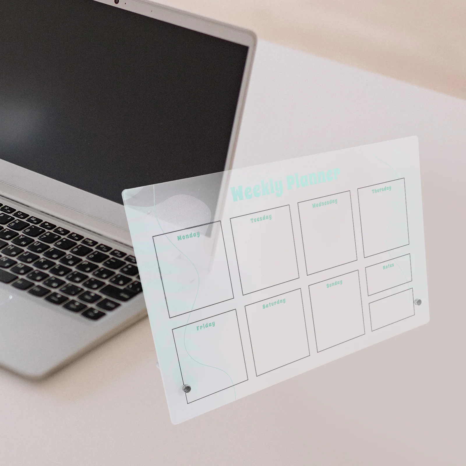 1세트 데스크탑 메모 보드 자석 스케줄 플래너 지울 수 있는 재사용 가능한 실용적인 선물 홈 데코 드라이 지우개 보드