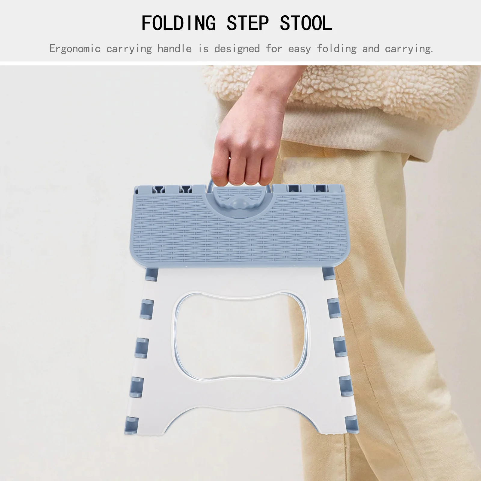 Taburete plegable portátil para adultos, taburete de plástico resistente, ligero, para acampar al aire libre, pesca, uso en jardín, 1 Uds.