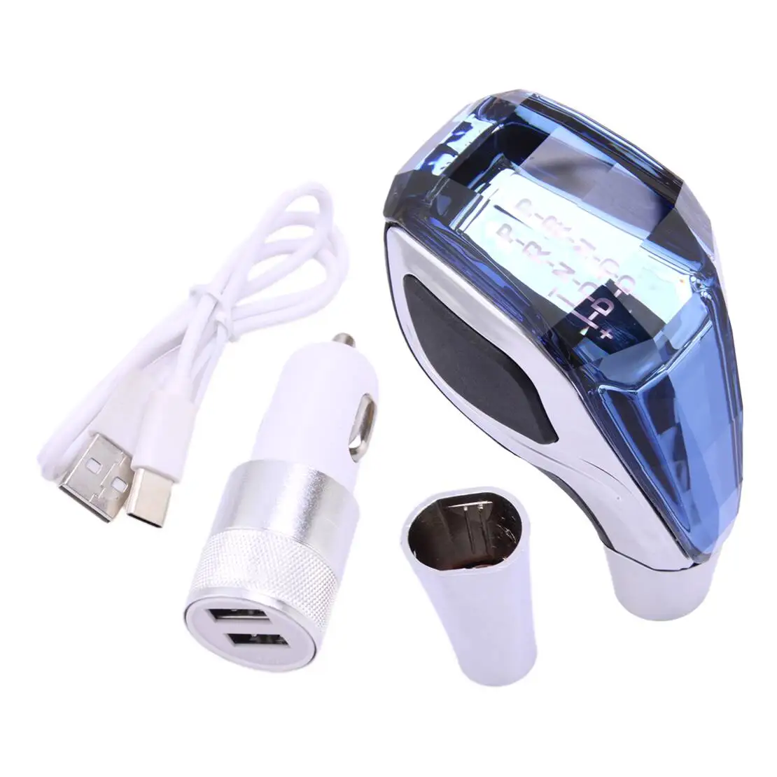 Automatic Car Universal Crystal Handle With Touch Motion Activated LED Gear Shift Knob Head